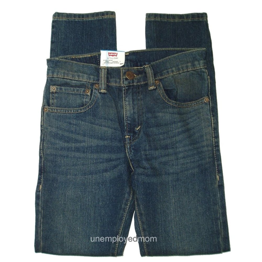 Boys Blue Jeans Super Skinny Fit Levis 510 Youth Pants 12 Regulars 26 x 26 1/2 - Picture 3 of 10